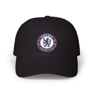Chelsea FC Embroidered Baseball Cap: Adjustable Cotton Fan Hat