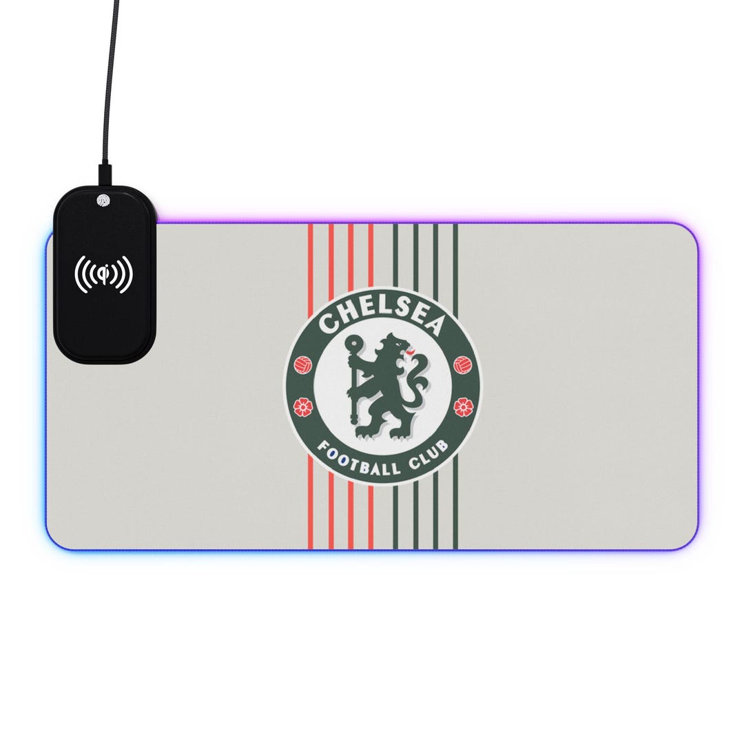 Chelsea Football Club Crest LED Gaming Mouse Pad | Wireless Charging - Etsy