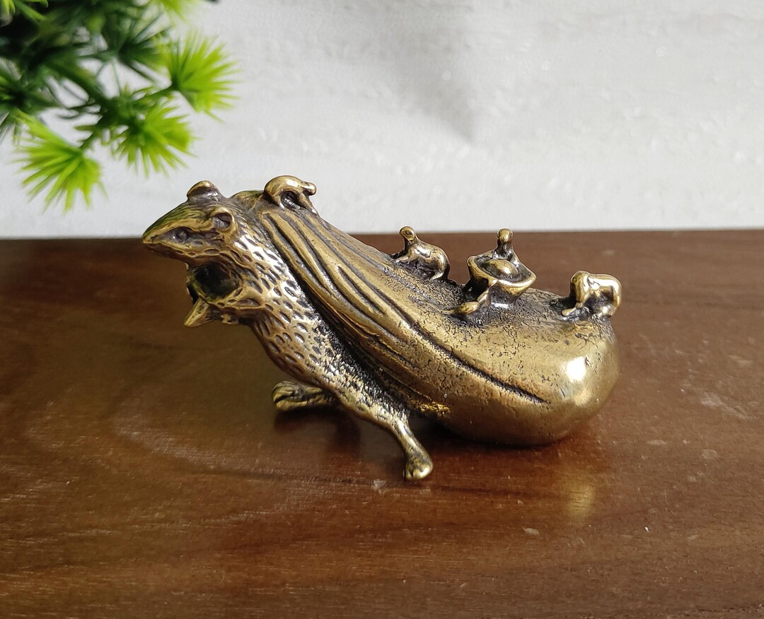 真鍮彫刻のネズミ像 - Etsy 日本
