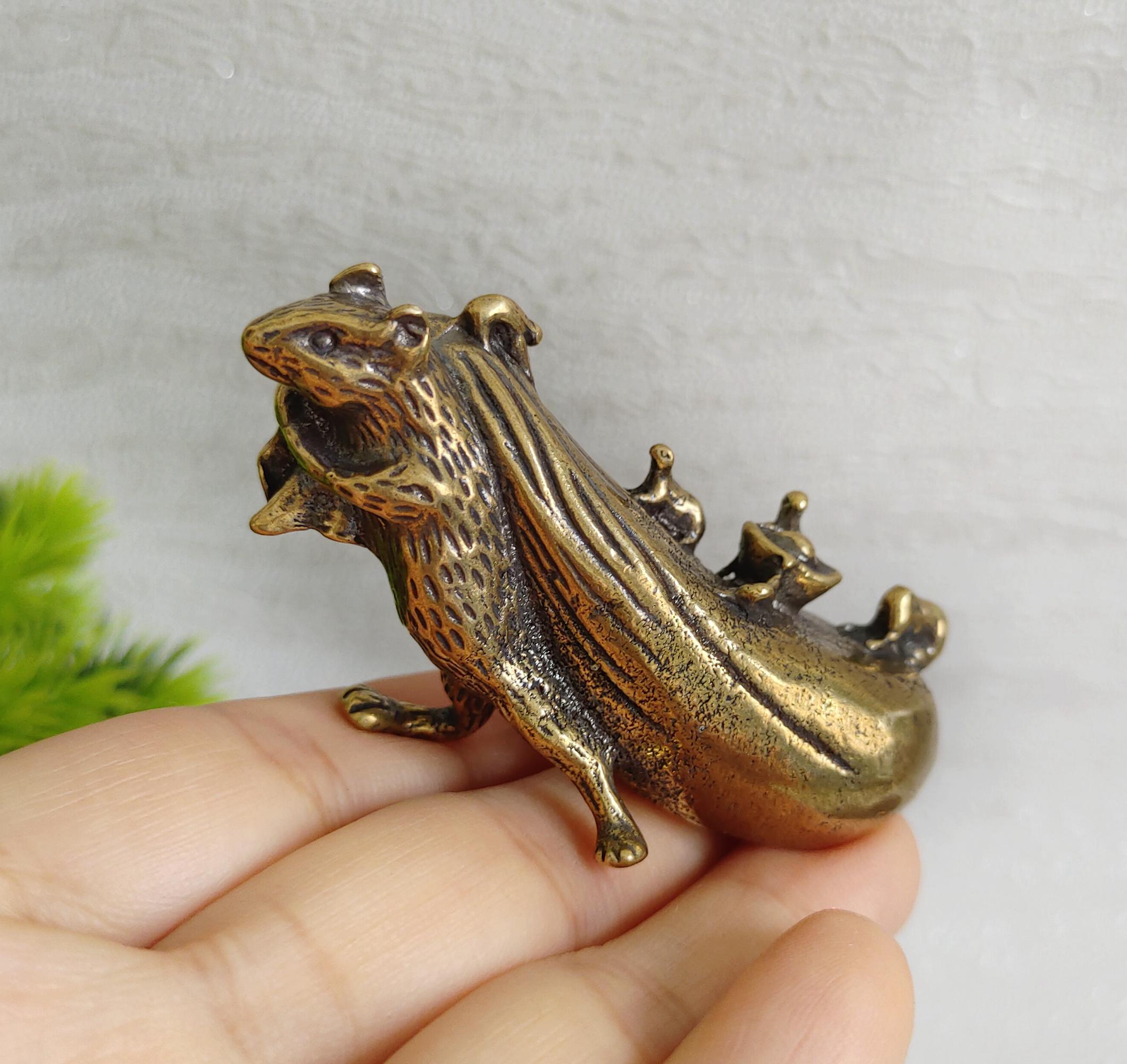 真鍮彫刻のネズミ像 - Etsy 日本