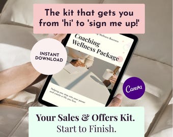 Life-Coaching-Paket | Social-Media-Kit, Workshop- und Preislisten-E-Book-Vorlage (Canva)