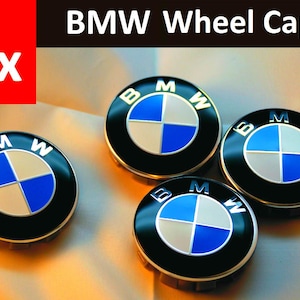 Set of 4 BMW Wheel Centre Caps 68mm For Most 1 3 5 7 Series X5 X6 M3 Z4 E36 E46 36136783536