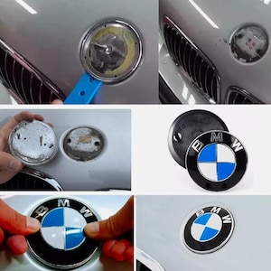 bmw 82mm emblem OEM front hood badge E series