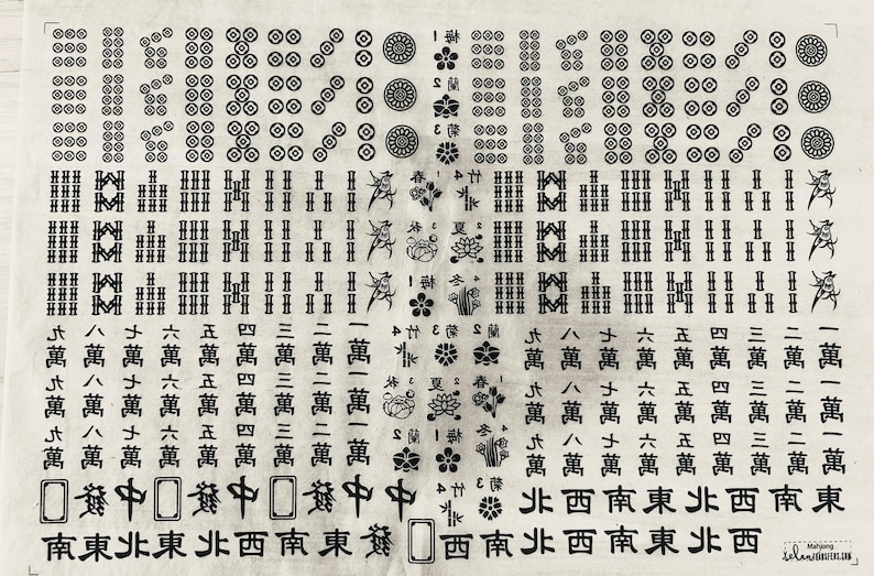 Mahjong - Unterglasur Transfer Sheet Bild 6