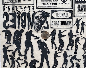 Zombies - Underglaze Transfer Sheet