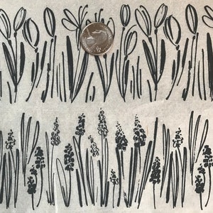 Flores esbozadas - Hoja de transferencia bajo cubierta