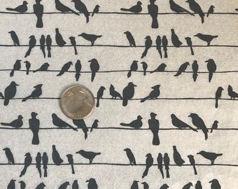 Vögel auf Draht - Unterglasur Transferfolie