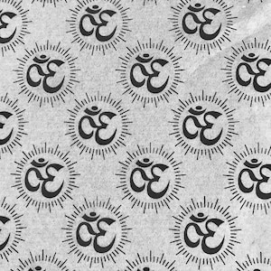 Om - Foglio di trasferimento sotto smalto - Nero