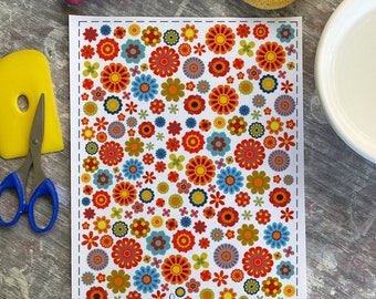 Flower Power - Overglaze Decal Sheet