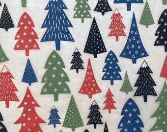 Holiday Trees - Underglaze Transfer Sheet
