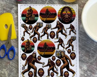 Bigfoot - Overglaze Decal Sheet- Kiln Fired and Oven Fired