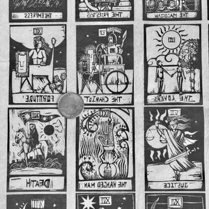 Cartes de tarot - feuille de transfert sous glaçure - couleur à vous de choisir