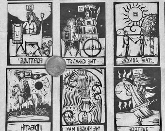 Tarot Cards - Underglaze Transfer Sheet