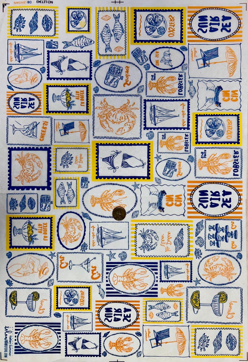 Italian Summer - Underglaze Transfer Sheet image 11