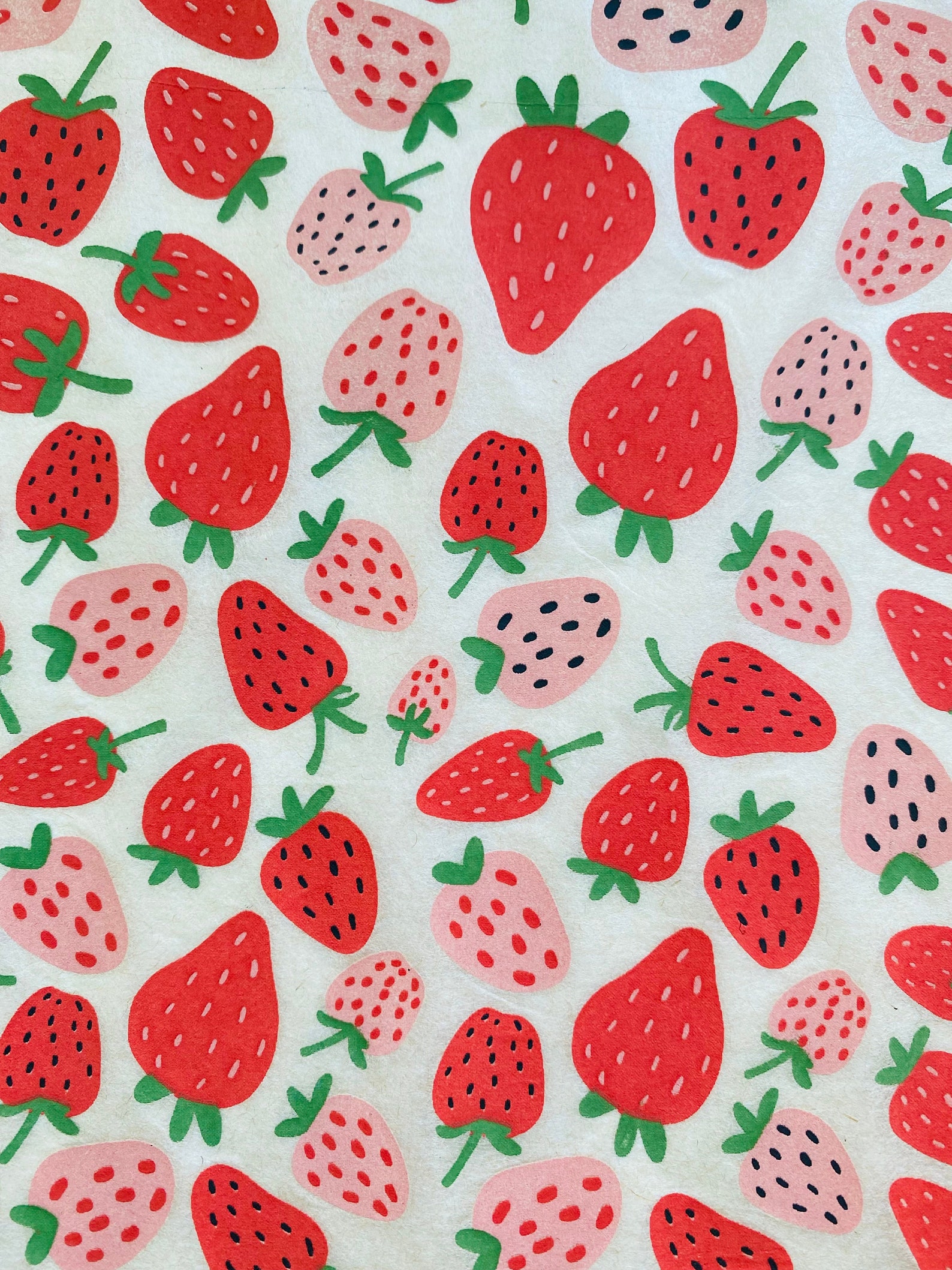 Strawberries - Pottery Underglaze Transfer Sheet