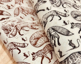 Foxy Loxy - Underglaze Transfer Sheet