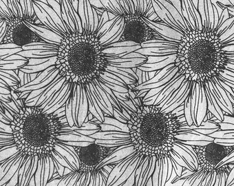 Sunflower Border - Underglaze Transfer Sheet