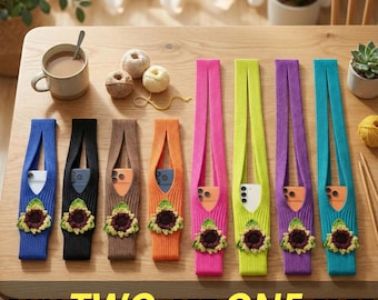 Handmade Sunflower Crochet Phone Pouch – Cute Woven Mobile Bag Gift for Her