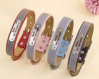 Collier pour chien personnalisé gravé avec plaque d'identification personnalisée