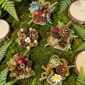 Woodland Pinecone Hair Clip, Rustic Fall Acorn Barrette, Nature Inspired  Pinecone Accessory