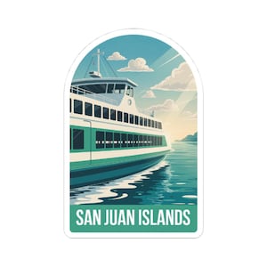 San Juan Islands Design | Travel Stickers | PNW, Washington State