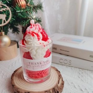 Heiße maßgeschneiderte Sahnekerzen Dufteiskerze Dessertkerzen für Raumduft Hochzeit Muttertagsgeschenk