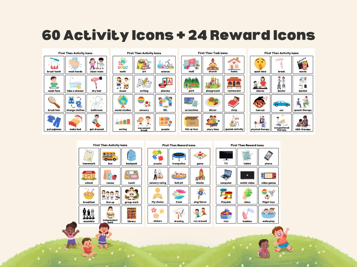 Now Next Board With Visual Routine Icons and Activity Cards Autism ...