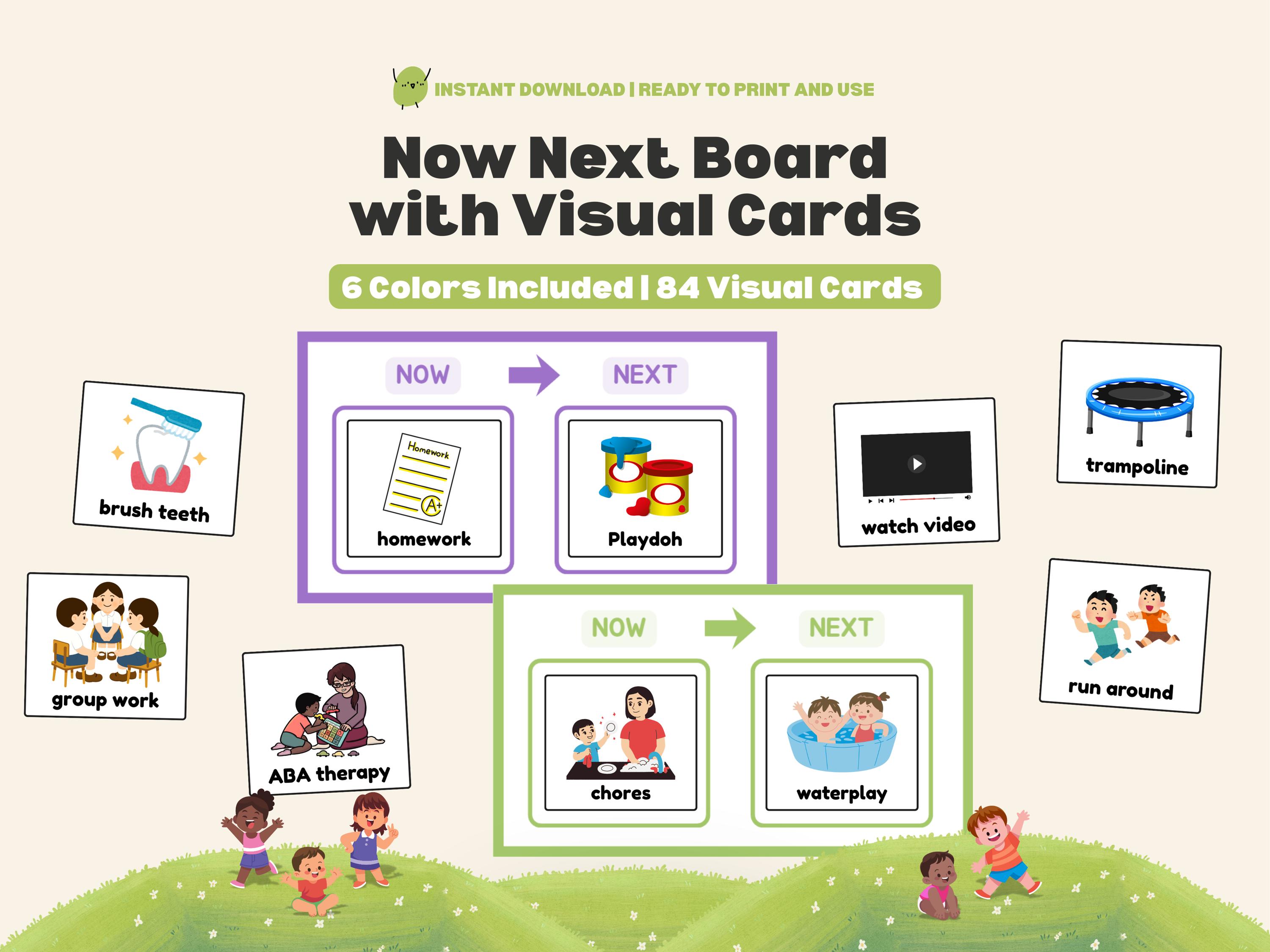 Now Next Board With Visual Routine Icons And Activity Cards Autism now-next-board-with-visual-routine-icons-and-activity-cards-autism