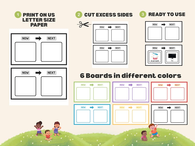 Now Next Board With Visual Routine Icons and Activity Cards Autism ...