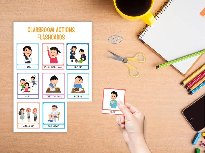 Classroom Actions PECS Cards Printable | Autism & ADHD Visual Supports ...