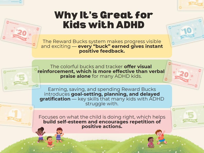Kids ADHD Printables Executive Function Bundle Planner Checklist ...