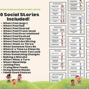 Editable Social Stories Autism Visual Support Special Education Big ...