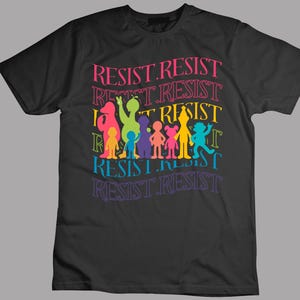 Resist Shirt Comfort Colors, Political Protest Shirt, Retro Public Shirt, Hands Off Tee, Retro Public Broadcasting Service Tee, Equal Rights