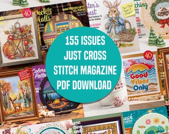 Just Cross Stitch Magazine: 155 Issues (PDF Download)