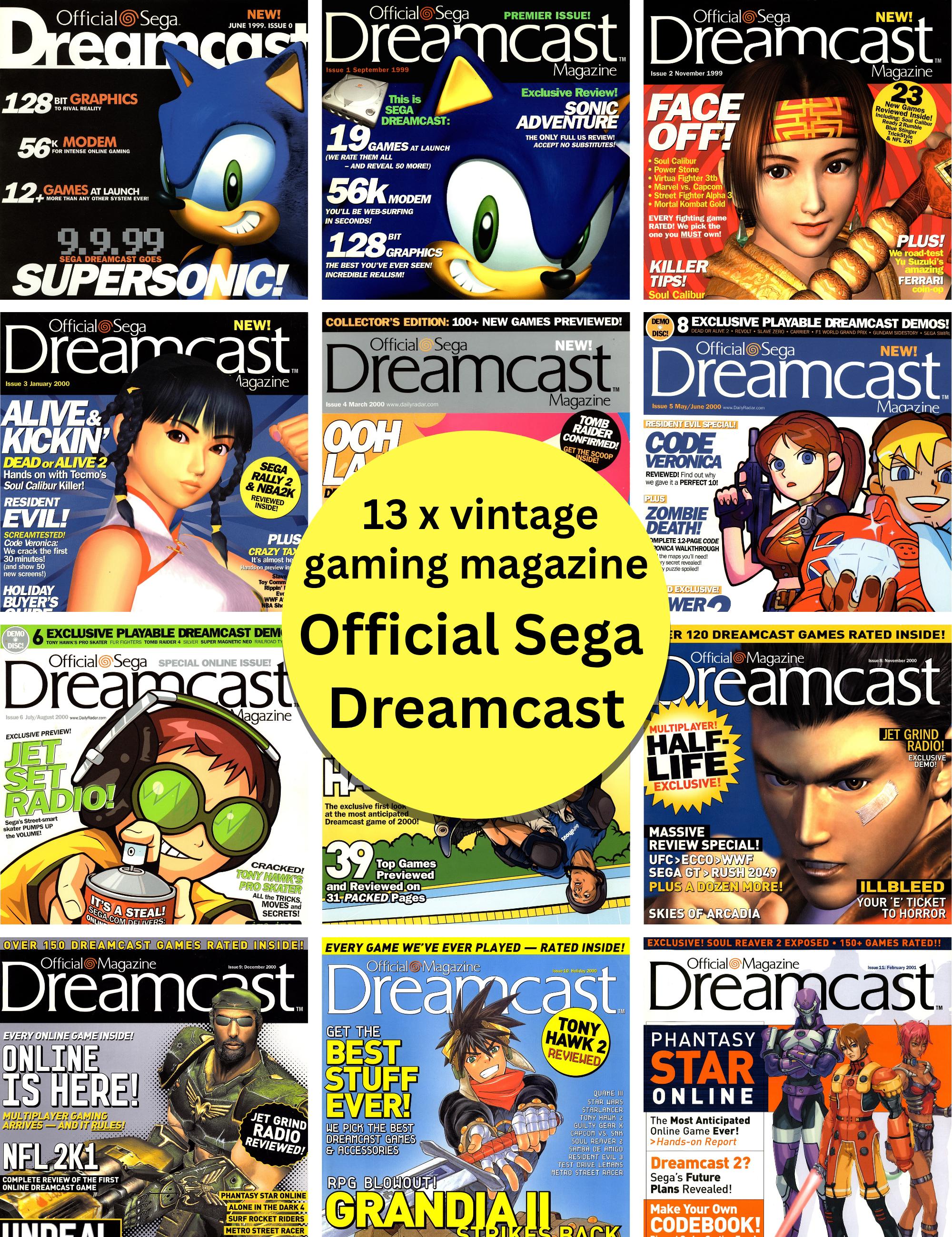 Official Sega Dreamcast Magazines Vintage Gaming Collection: 13