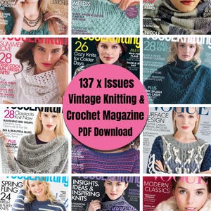 Vintage Knitting Magazine Collections: 137 Issues (PDF Download)