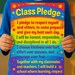 Class Pledge Poster | Printable Classroom Rules | Colorful Classroom ...