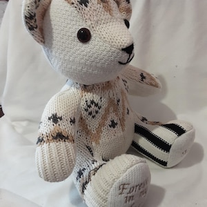 Memory Bear Keepsake Bereavement Bear Personalised UK loved ones clothing Teddy Free Postage image 16