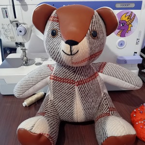 Memory Bear Keepsake Bereavement Bear Personalised UK loved ones clothing Teddy Free Postage image 8