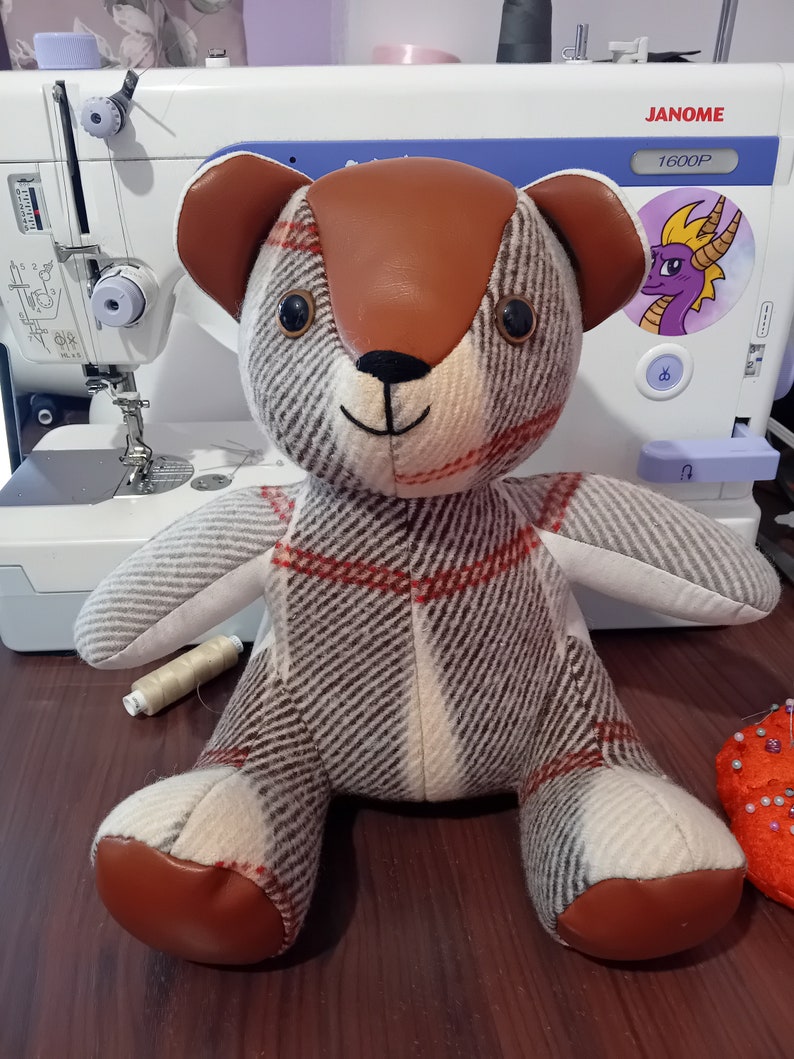 Memory Bear Keepsake Bereavement Bear Personalised UK loved ones clothing Teddy Free Postage image 8