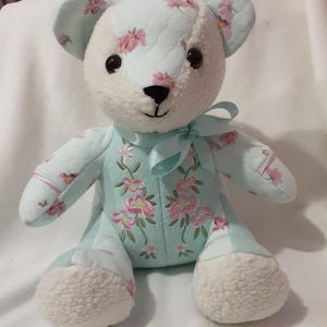 Memory Bear Keepsake Bereavement Bear Personalised UK loved ones clothing Teddy Free Postage image 15