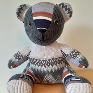 Memory Bear Keepsake Bereavement Bear Personalised UK loved ones clothing Teddy Free Postage image 1
