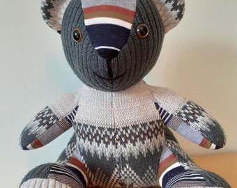 Memory Bear Keepsake Bereavement Bear Personalised UK loved ones clothing Teddy