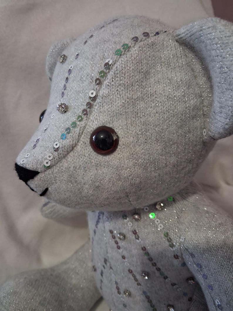 Memory Bear Keepsake Bereavement Bear Personalised UK loved ones clothing Teddy Free Postage image 14