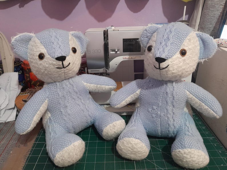 Memory Bear Keepsake Bereavement Bear Personalised UK loved ones clothing Teddy Free Postage image 19