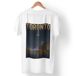 Toronto Skyline Unisex T-shirt, CN Tower Cityscape Tee, City Pride Shirt, Traveler Gift, Downtown Buildings Top