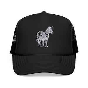 Zebra Trucker Hat - Etsy