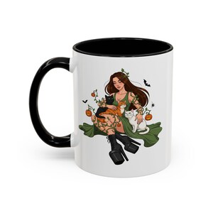 Stilvolle Akzent-Kaffeetasse, niedliche Kaffeetasse, Geschenk für Kaffeeliebhaber, lustige Teetasse, Wohnkultur, personalisierte Trinkgeschirr, Halloween-Tasse