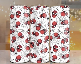Spiderman-bekerverpakking: 20oz skinny bekersublimatieontwerp (digitale download, set van 2)