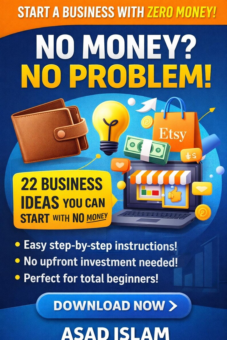 22 Beginner Startup Concepts With Zero Investment | Digital Ebook PDF ...